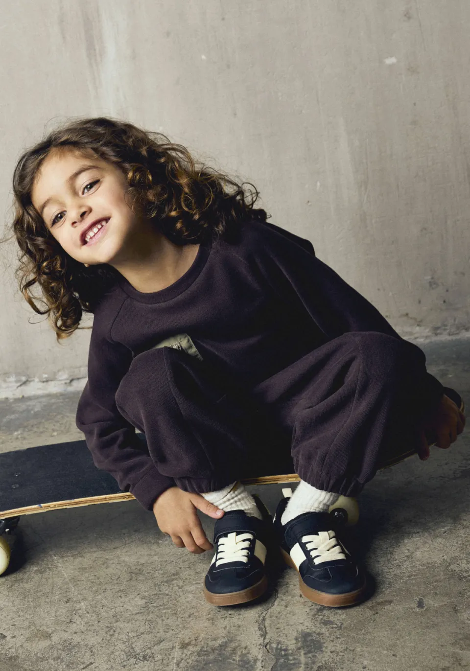 NAME IT MINI barrel joggingbroek donkerbruin