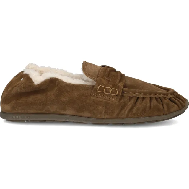 Nubikk Riley Mio Fur loafers bruin