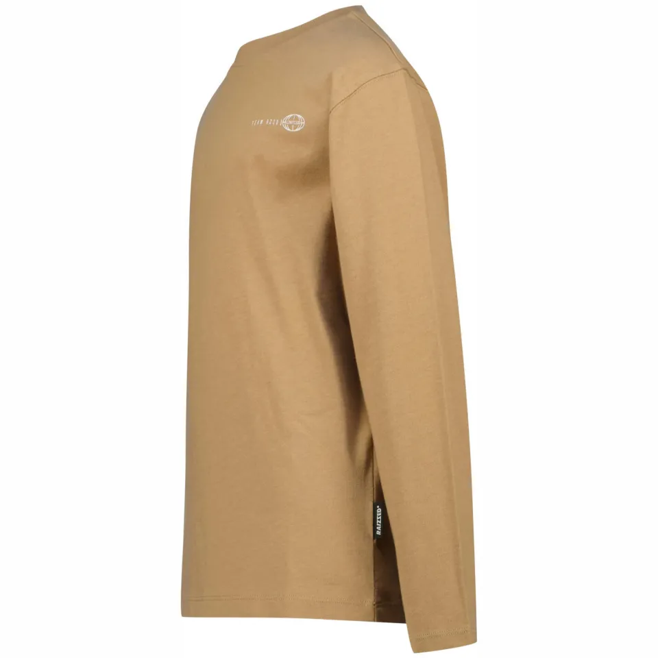 Raizzed longsleeve met backprint lichtbruin, foto 3
