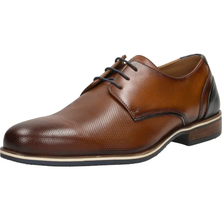 Sub55 Gekleed Laag veterschoen cognac, foto 3