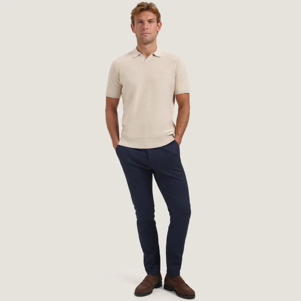 Dstrezzed The Lancaster tapered jogger donkerblauw Dk. Navy