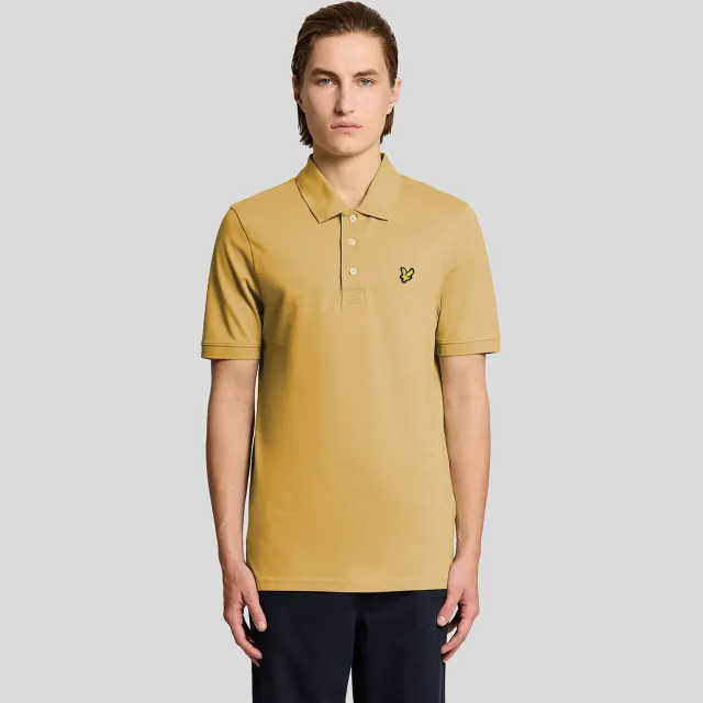 Lyle & Scott regular polo geel Perzik