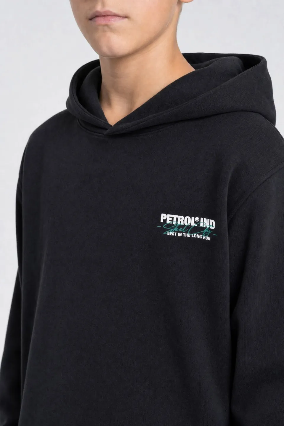 Petrol Industries hoodie met backprint - zwart, foto 5