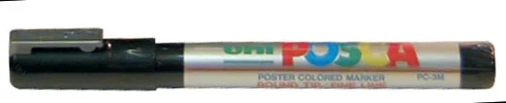 Posca marker met conische punt schrijfdikte medium zilver