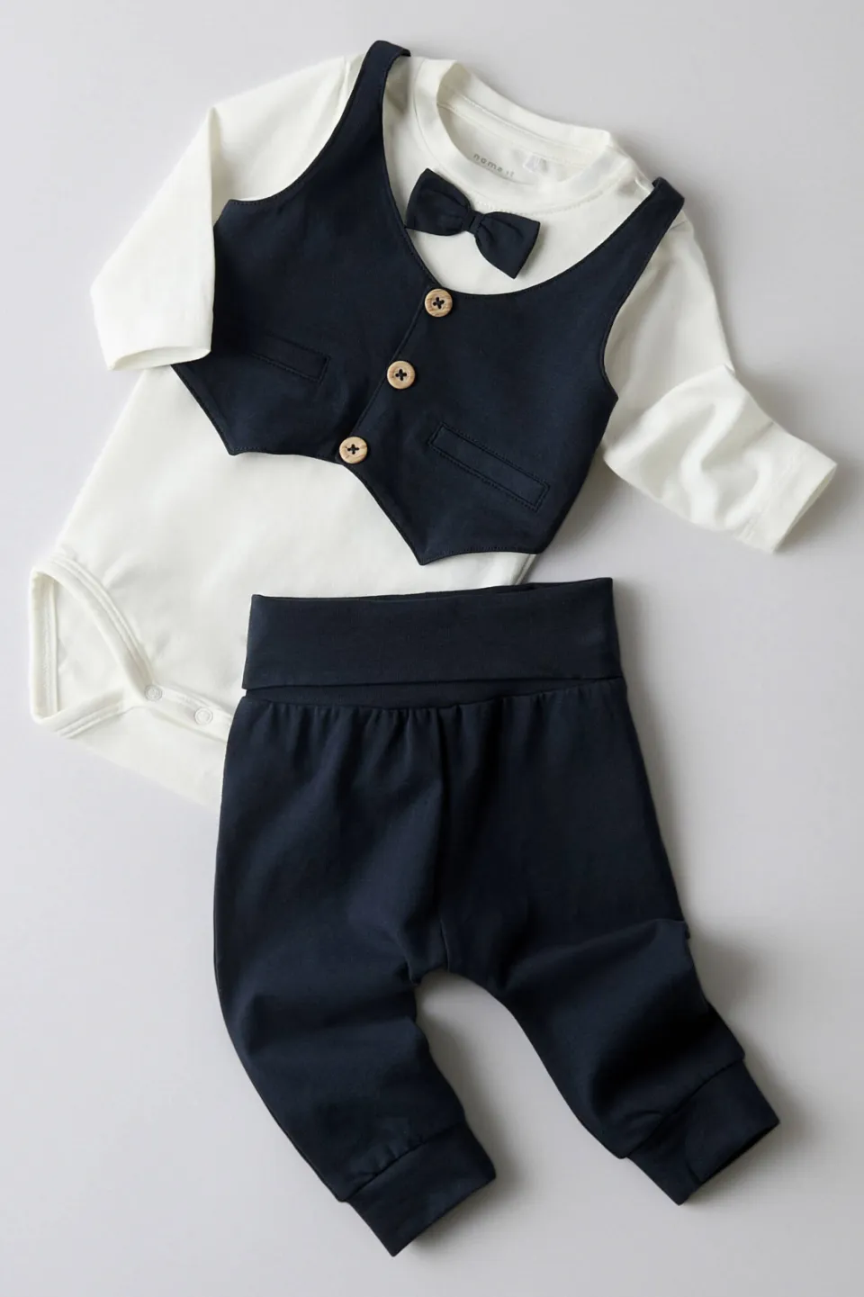 NAME IT BABY romper + broek NBMADAM antraciet/wit, foto 6