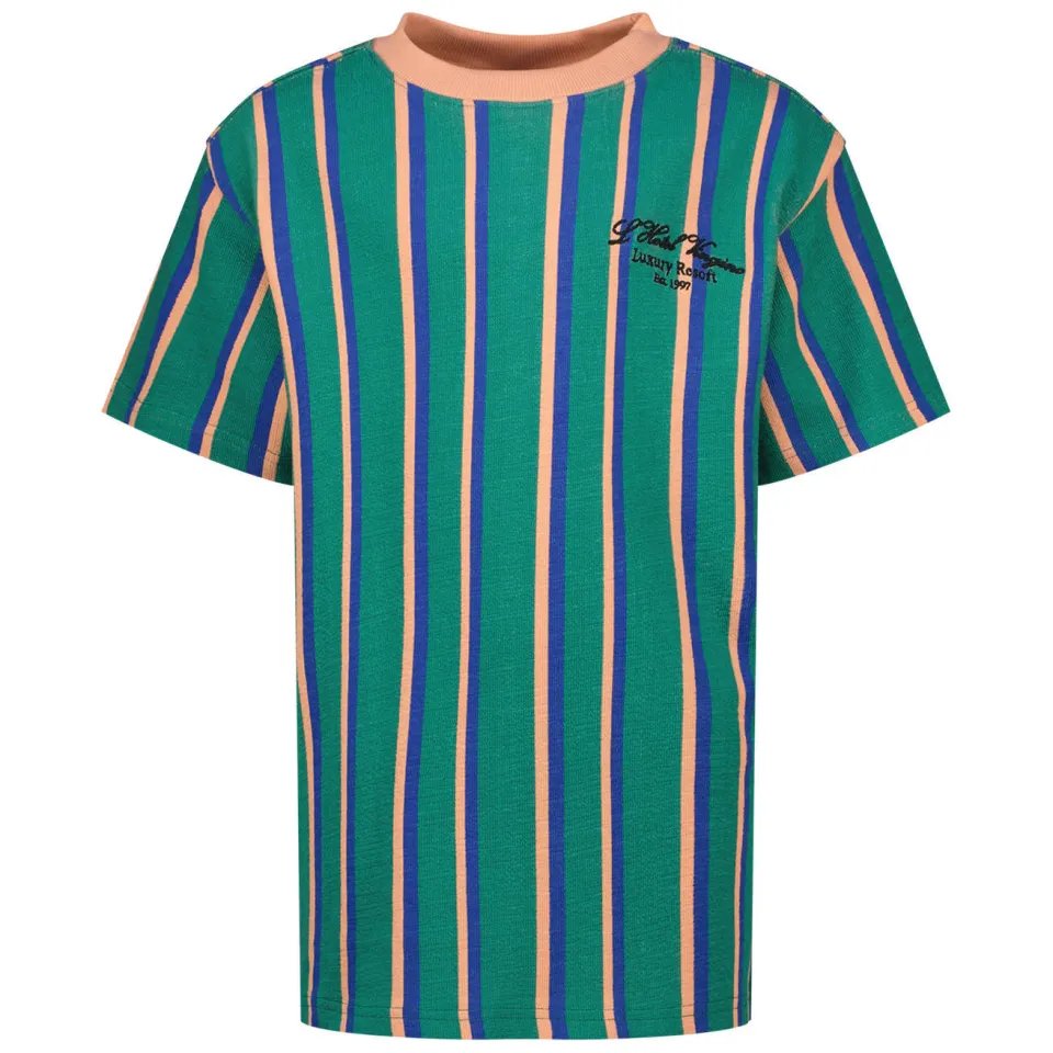 Vingino T-shirt groen gestreept, foto 2