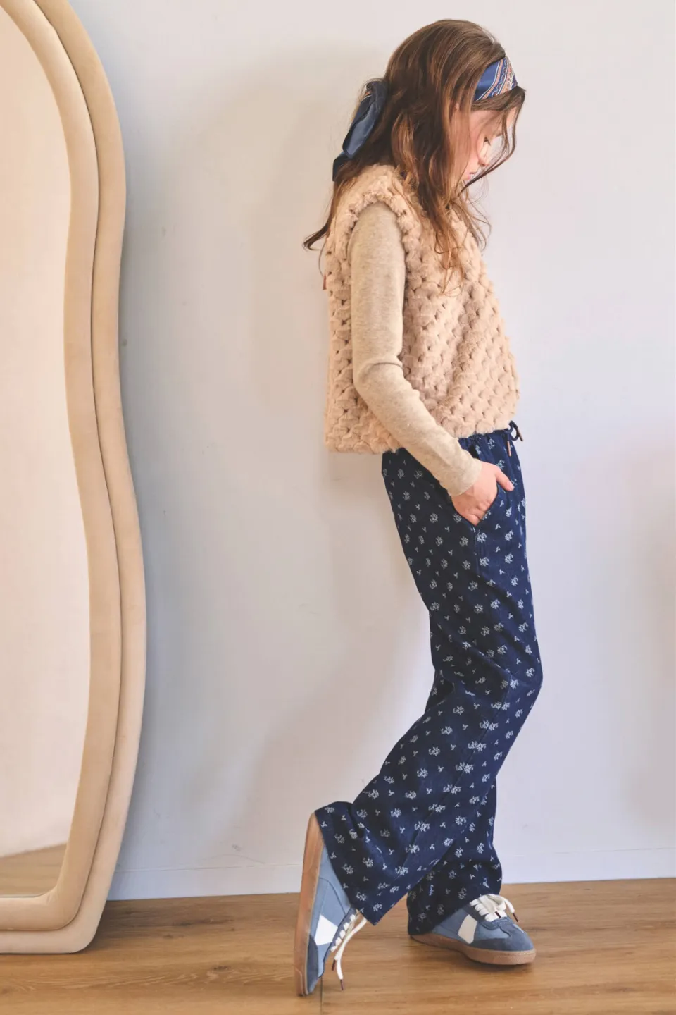 Nono Sue denim wide leg broek donkerblauw, foto 3
