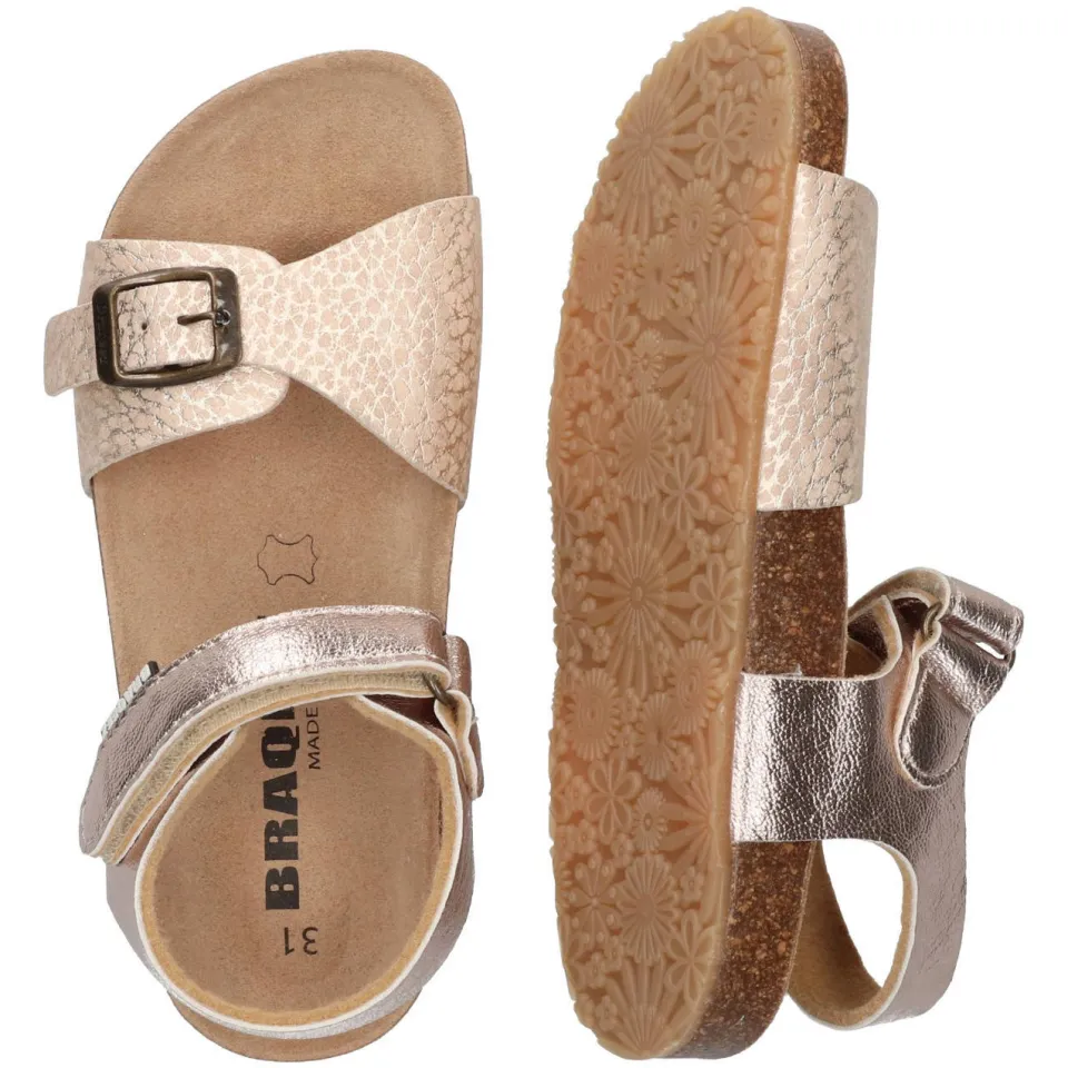 Braqeez sandalen rosé metallic, foto 5