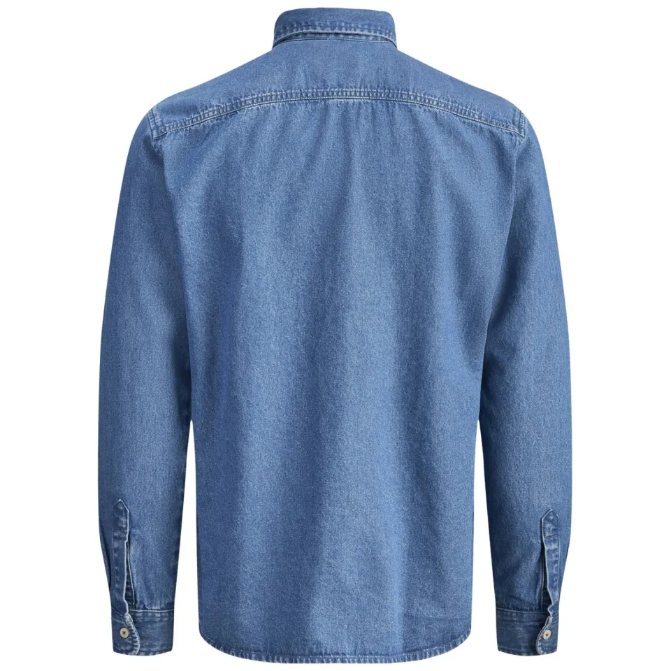 Jack & Jones JUNIOR denim overhemd medium blue denim, foto 3
