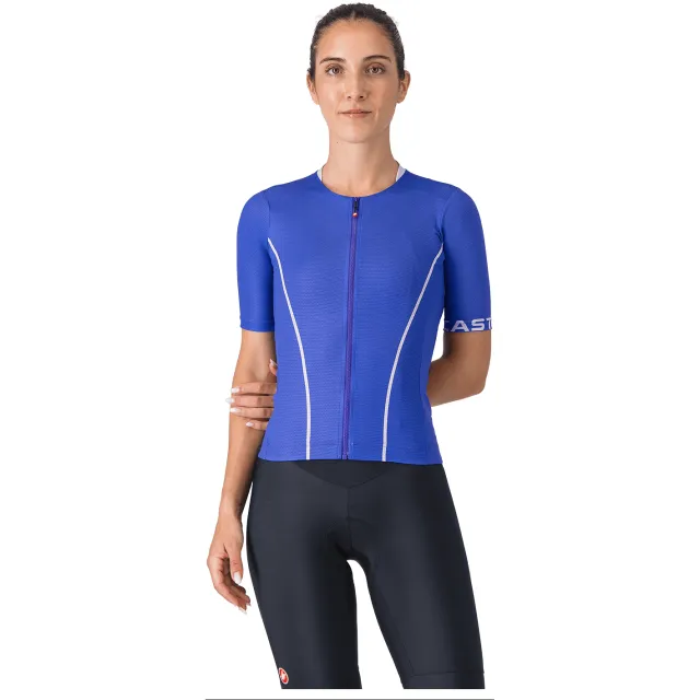Castelli Damesfietsshirt Anima Flow Blauw