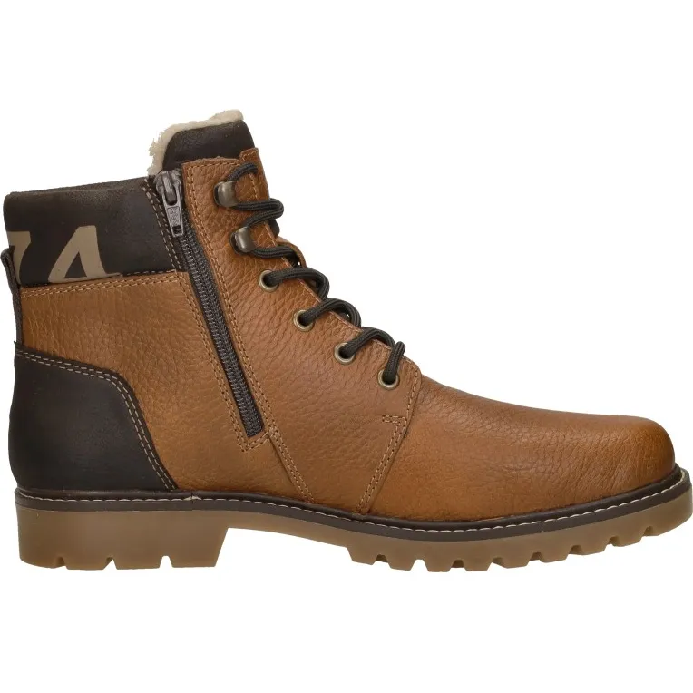 Rieker 38832 hoge veterschoenen cognac