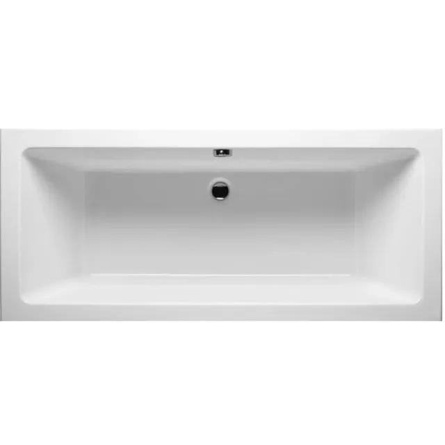 Wiesbaden Santino SQ inbouwligbad duo 180x80x49 cm wit