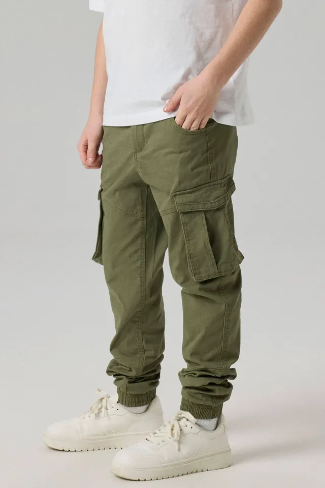 NAME IT KIDS cargobroek NITBAMGO groen, foto 3