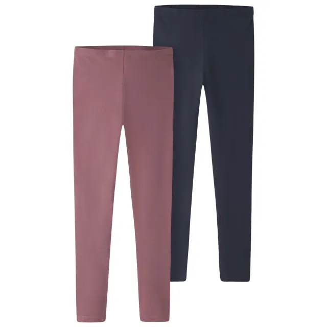 NAME IT legging donkerroze/donkerblauw (set van 2) deco rose-packed with dark sapphire, foto 2