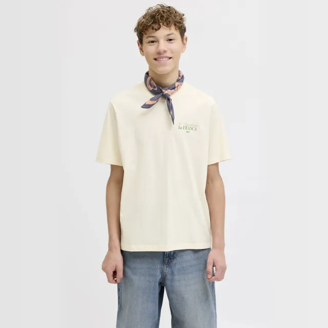 Jack & Jones Junior JORPARADISE T-shirt ecru