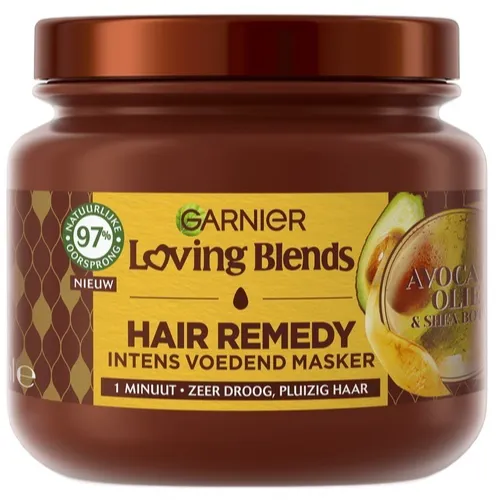 Garnier 1+1 gratis: Garnier Loving Blends Avocado Olie en Shea Boter Haarmasker 340 ml