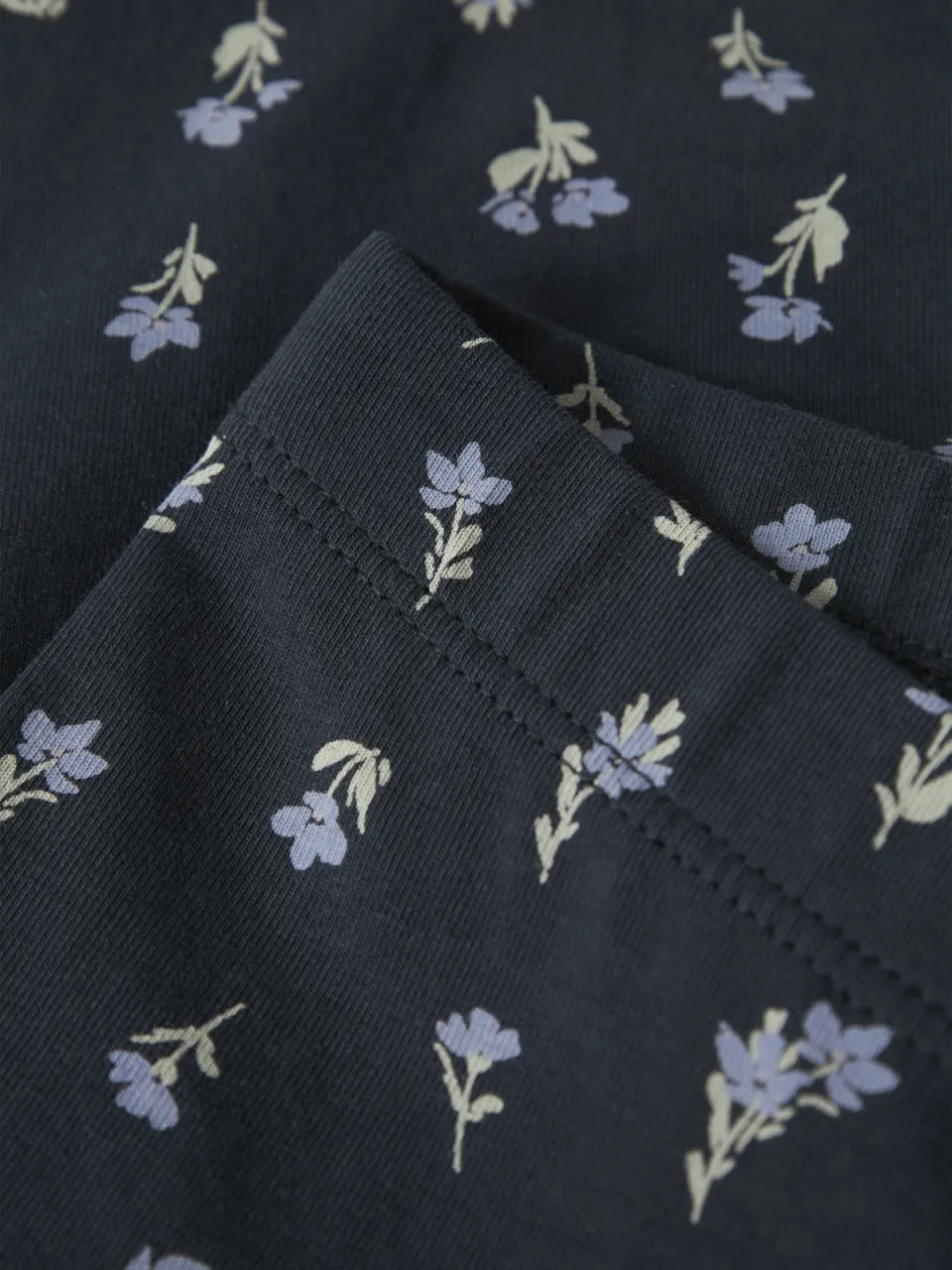 NAME IT slim gebloemde legging donkerblauw, foto 4