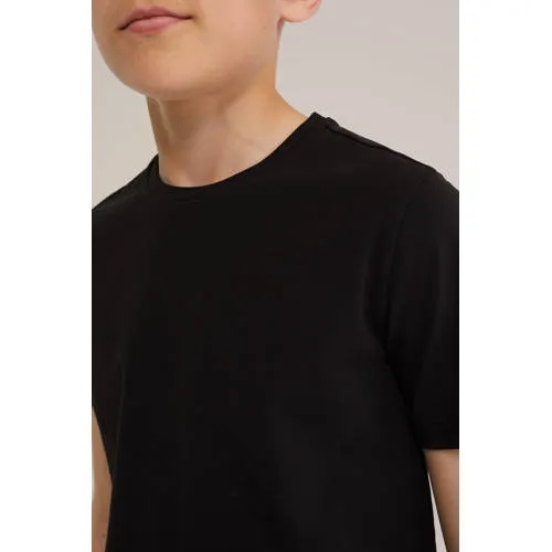 WE Fashion basic T-shirt zwart, foto 5