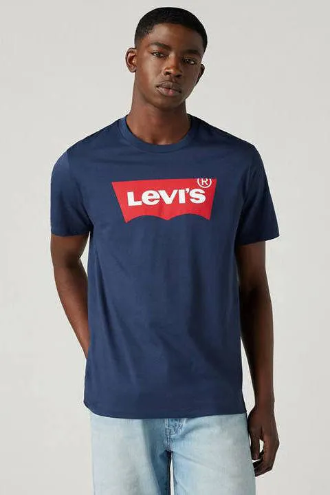 Levi's T-shirt met logo donkerblauw, foto 3
