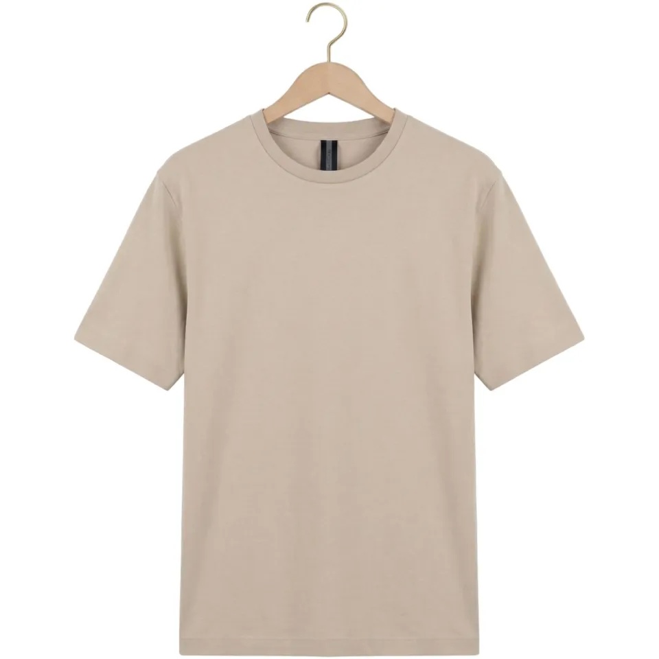 Profuomo Heren Polo's & T-shirts Heavy Cotton - Zand, foto 2