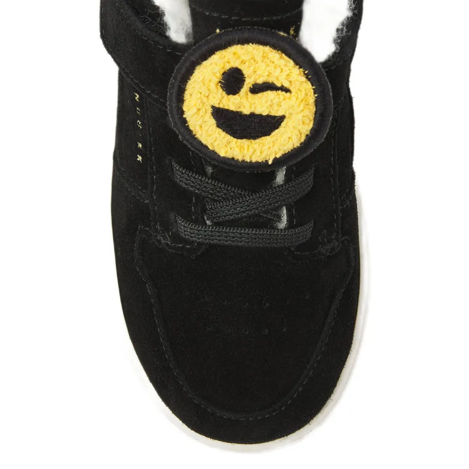 Nubikk Basket Teddy Jr gevoerde suède sneakers zwart, foto 5