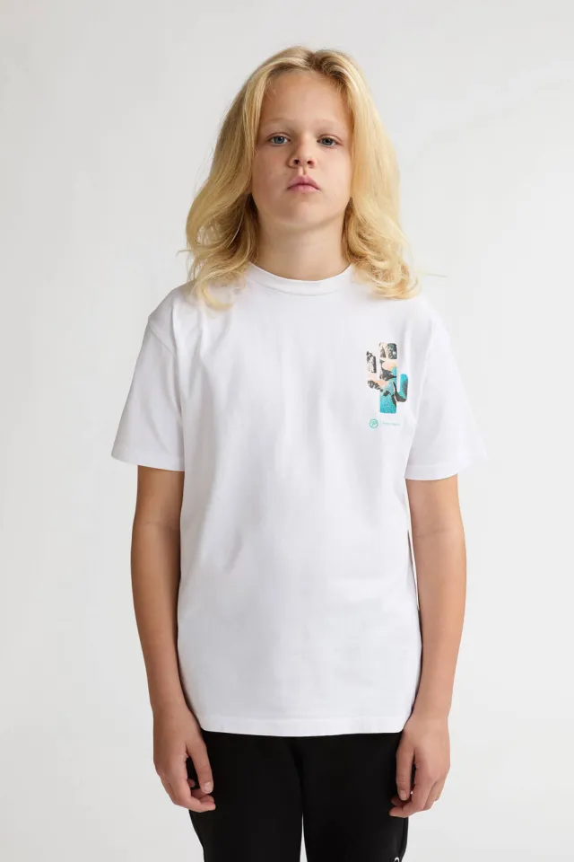 Petrol Industries t-shirt met print wit, foto 4