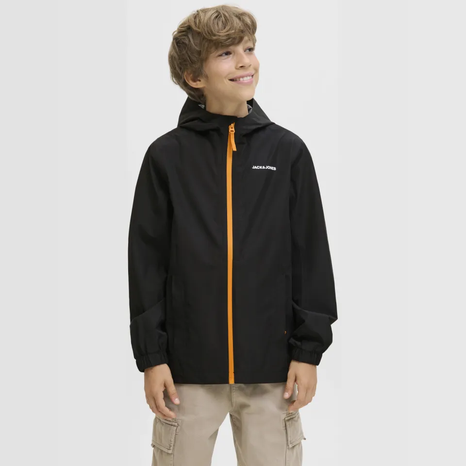 Jack & Jones Jjeflynn regenjas zwart