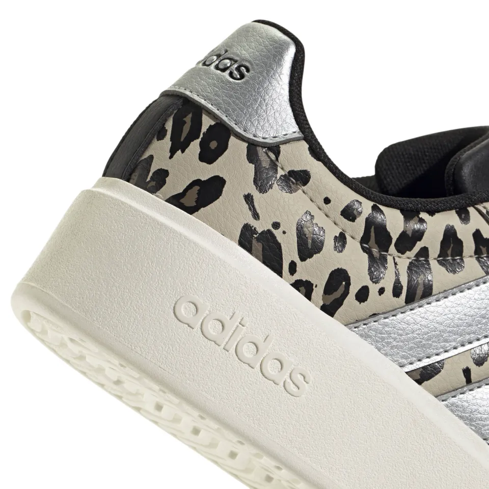 Adidas Sportswear Streettalk Bold imitatieleren sneakers met panterprint - beige/zwart, foto 7