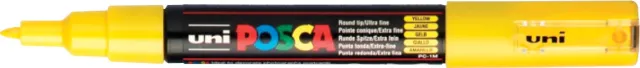 Posca marker met conische punt schrijfdikte extra-fijn geel