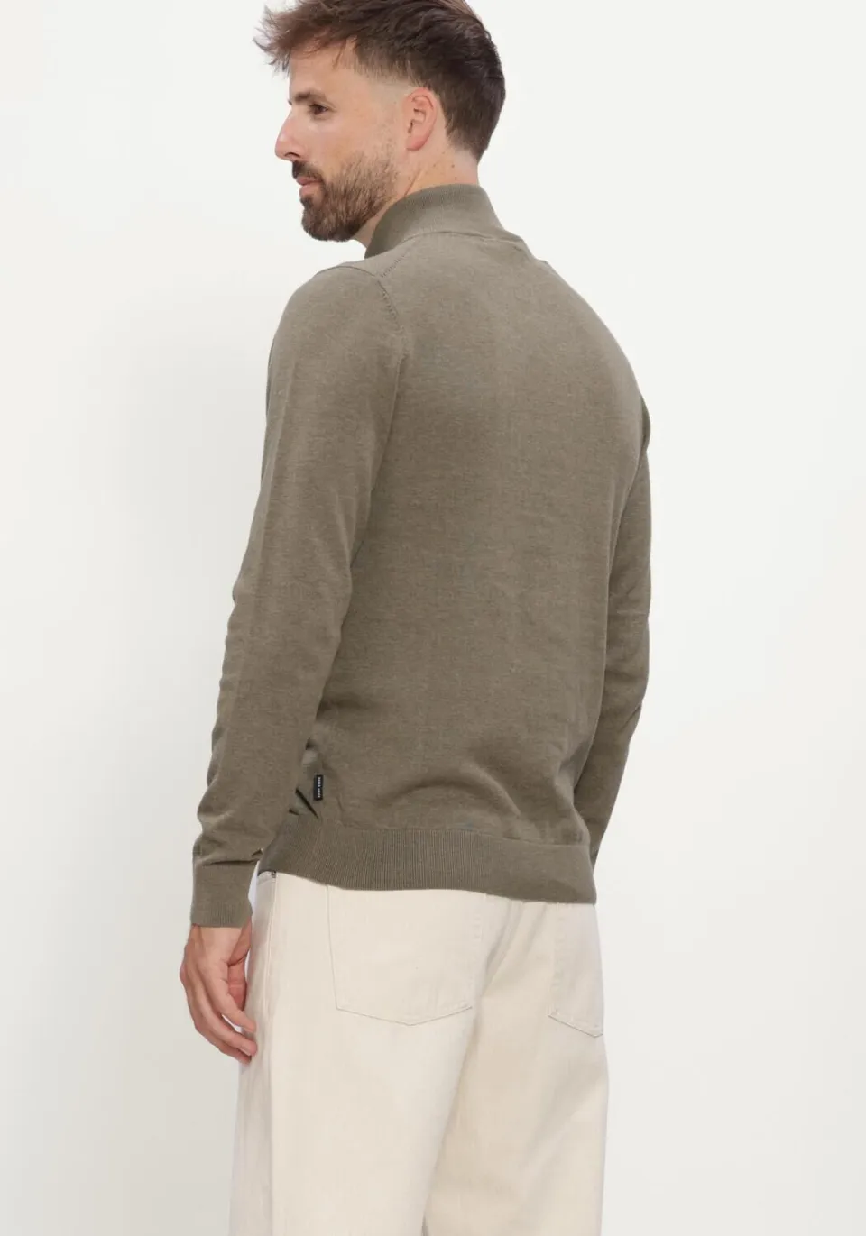 Saint Steve Heren Truien & Vesten Cas - Khaki, foto 3