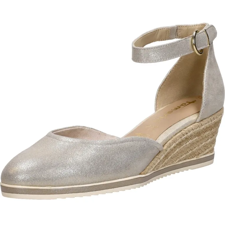 Tamaris espadrille sandaal goudkleur, foto 4