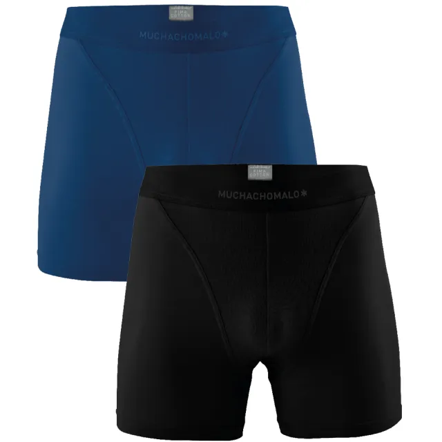 Muchachomalo Heren 2-pack Boxershorts Pima Katoen Veelkleurig