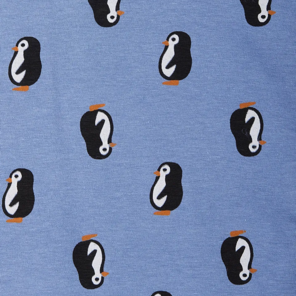 Little Label pyjama blauw met all over print op de broek, foto 4