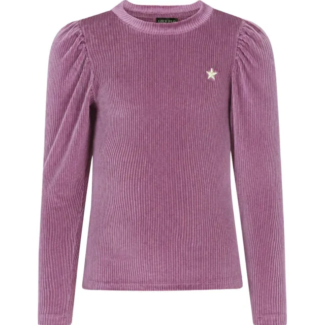 Like Flo fluwelen longsleeve paars, foto 2