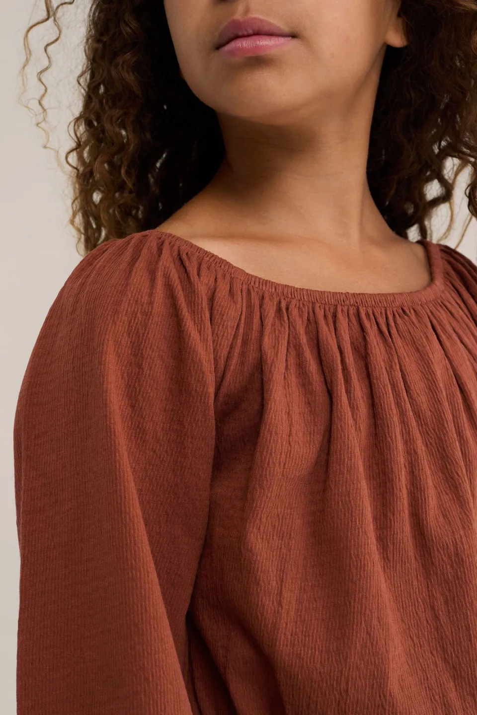 WE Fashion off shoulder cropped top brique, foto 4
