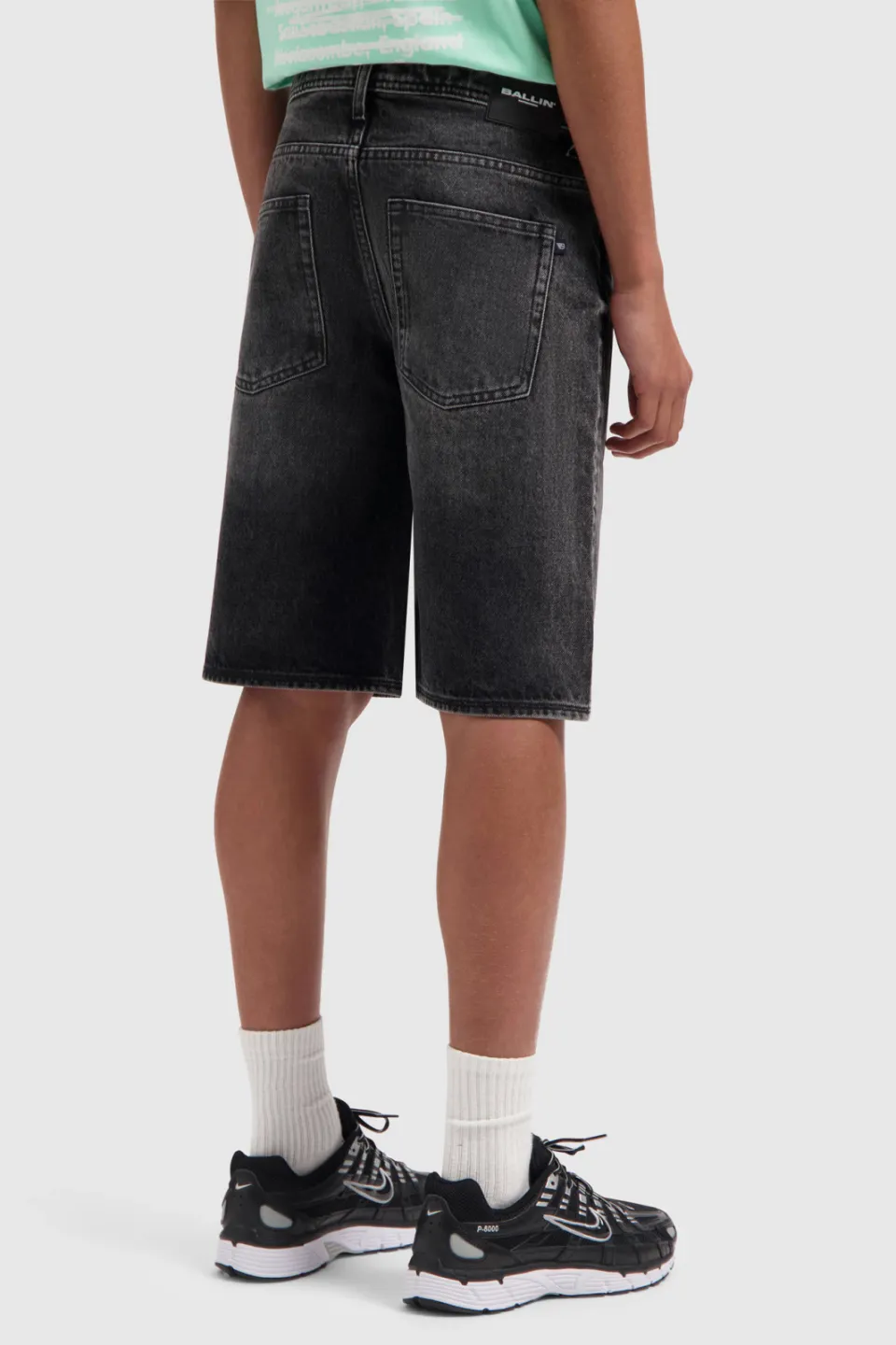 Ballin jeansshort grijs denim, foto 5