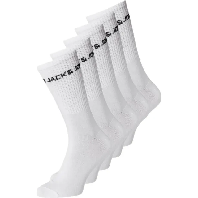 Jack & Jones JUNIOR sokken JACBASIC - wit (set van 5)