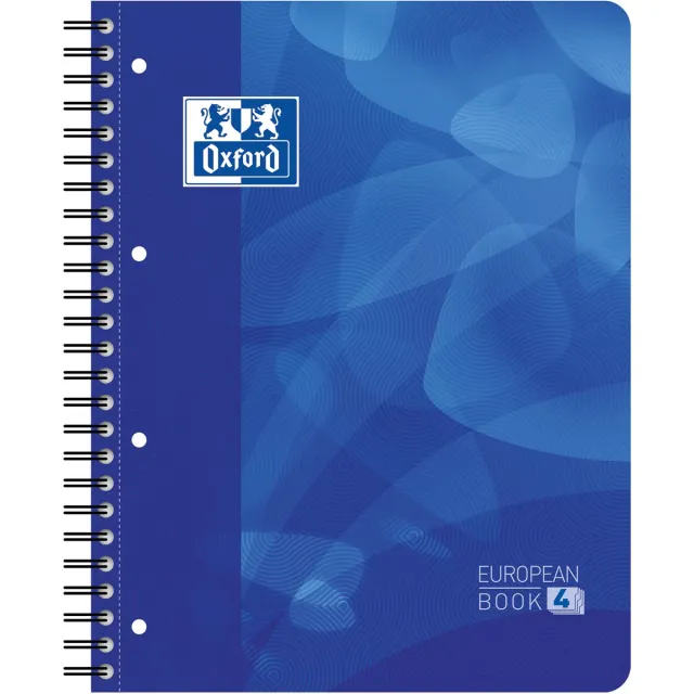 Oxford Projectboek oxford school a4+ lijn 4-gaats 240 Pagina's 80gr blauw