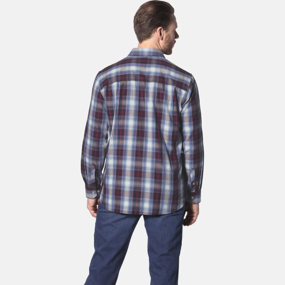 Jan Vanderstorm casual overhemd multi rood/blauw, foto 5