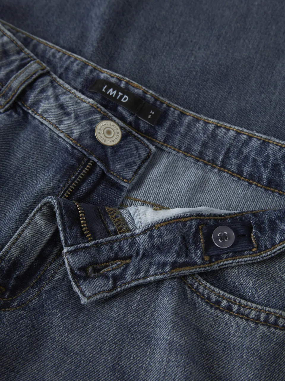 LMTD NLFBETT wide leg jeans - donkerblauw, foto 5
