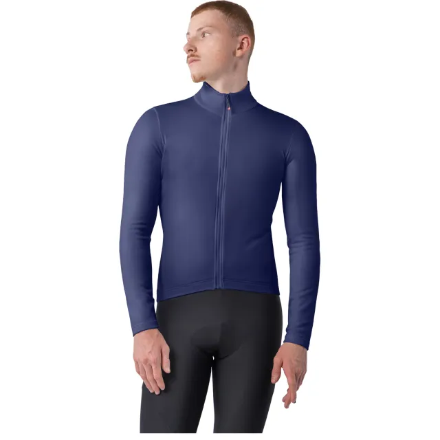 Castelli Competizione Thermal fietsshirt lange mouw marine