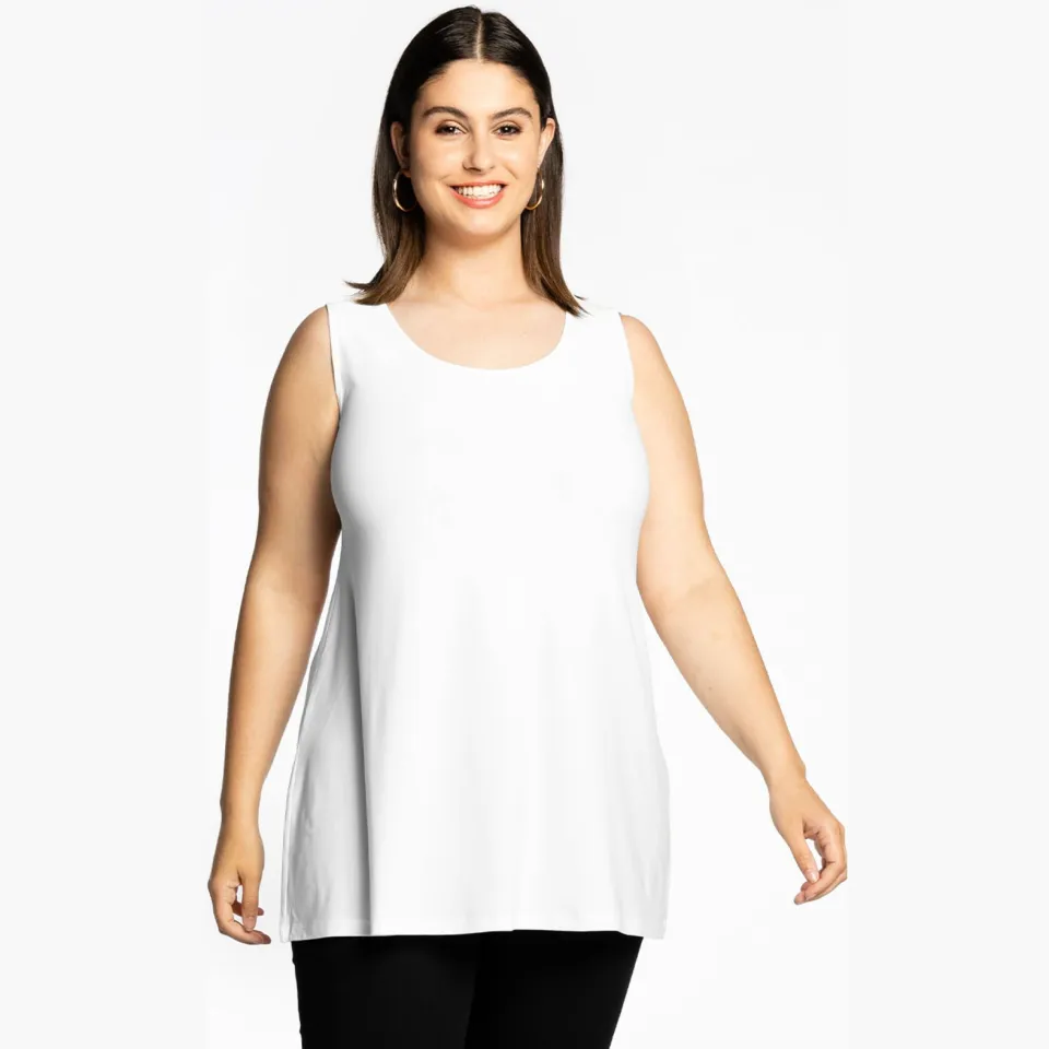 Yoek Top flare | Wit