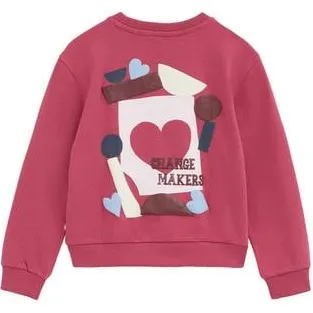WE Fashion sweater met backprint - roze, foto 3