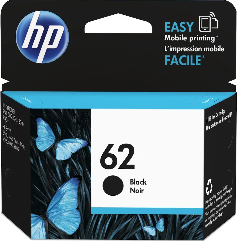 HP 62 inktcartridge tricolour zwart, foto 2