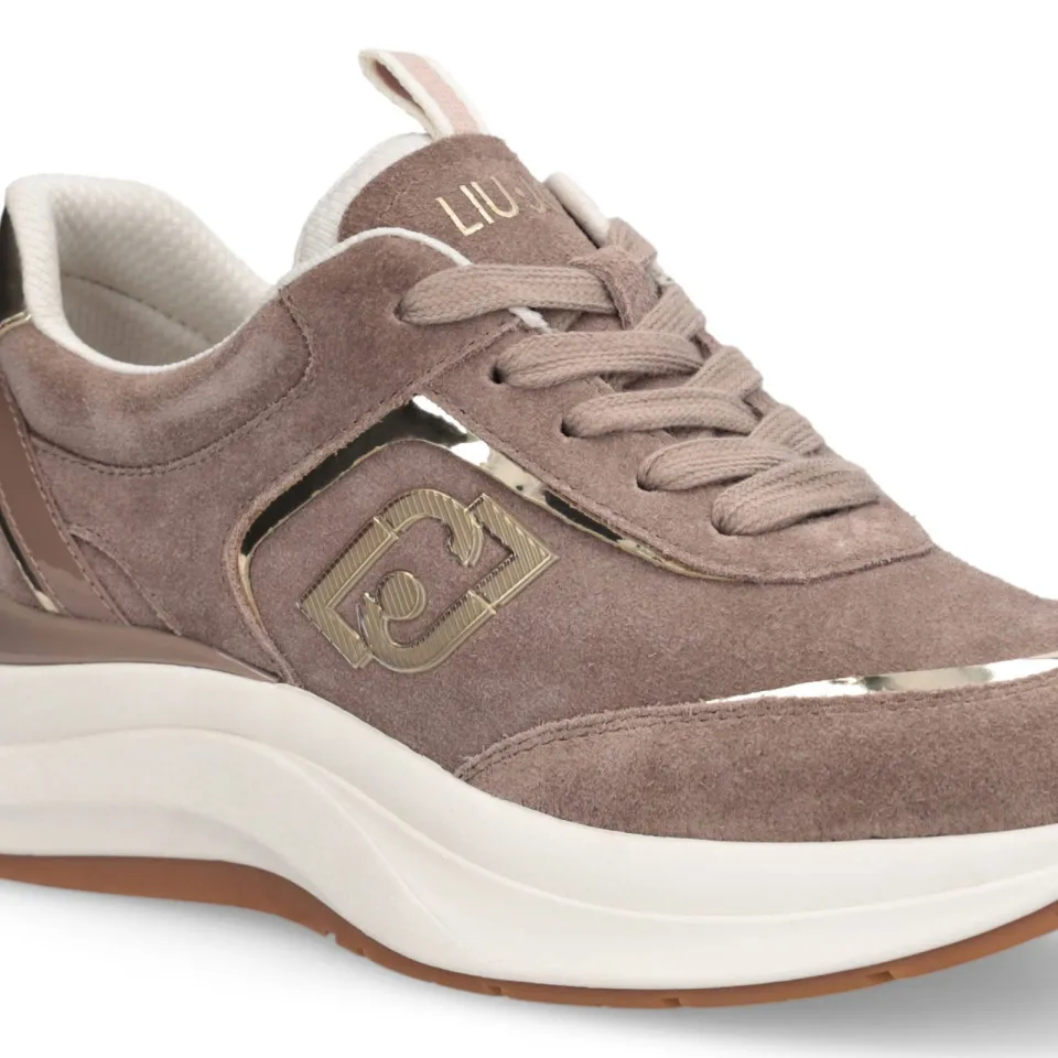 Liu Jo Stardust 01 suède sneakers - bruin, foto 3
