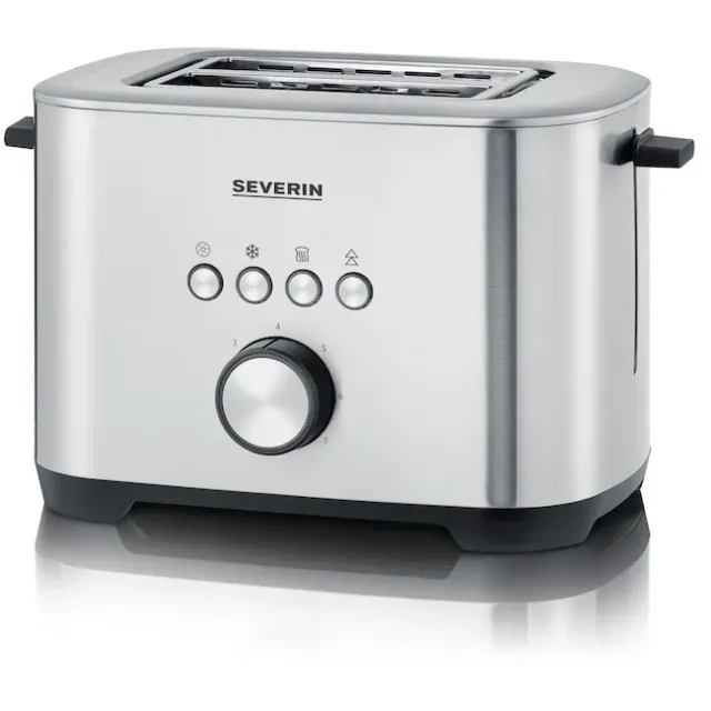 Severin AT 2620 broodrooster rvs rvs geborsteld / zwart