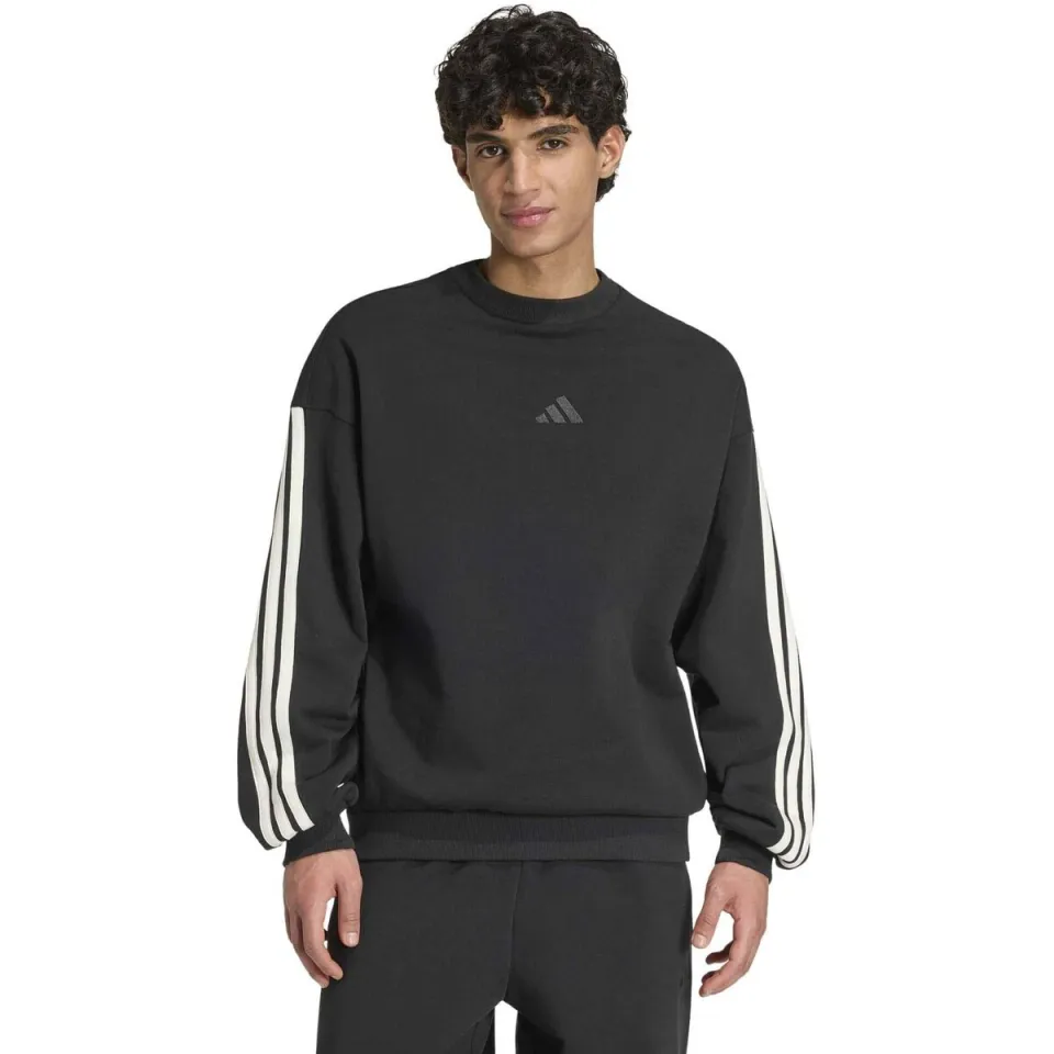 Adidas Adidas Kit 3-Stripes Sweatshirt - Trui, zwart
