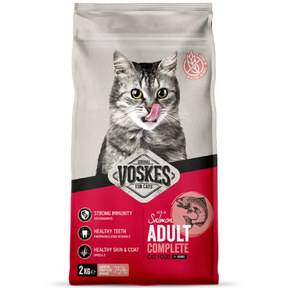 Voskes Adult Complete kattenbrokken met zalm