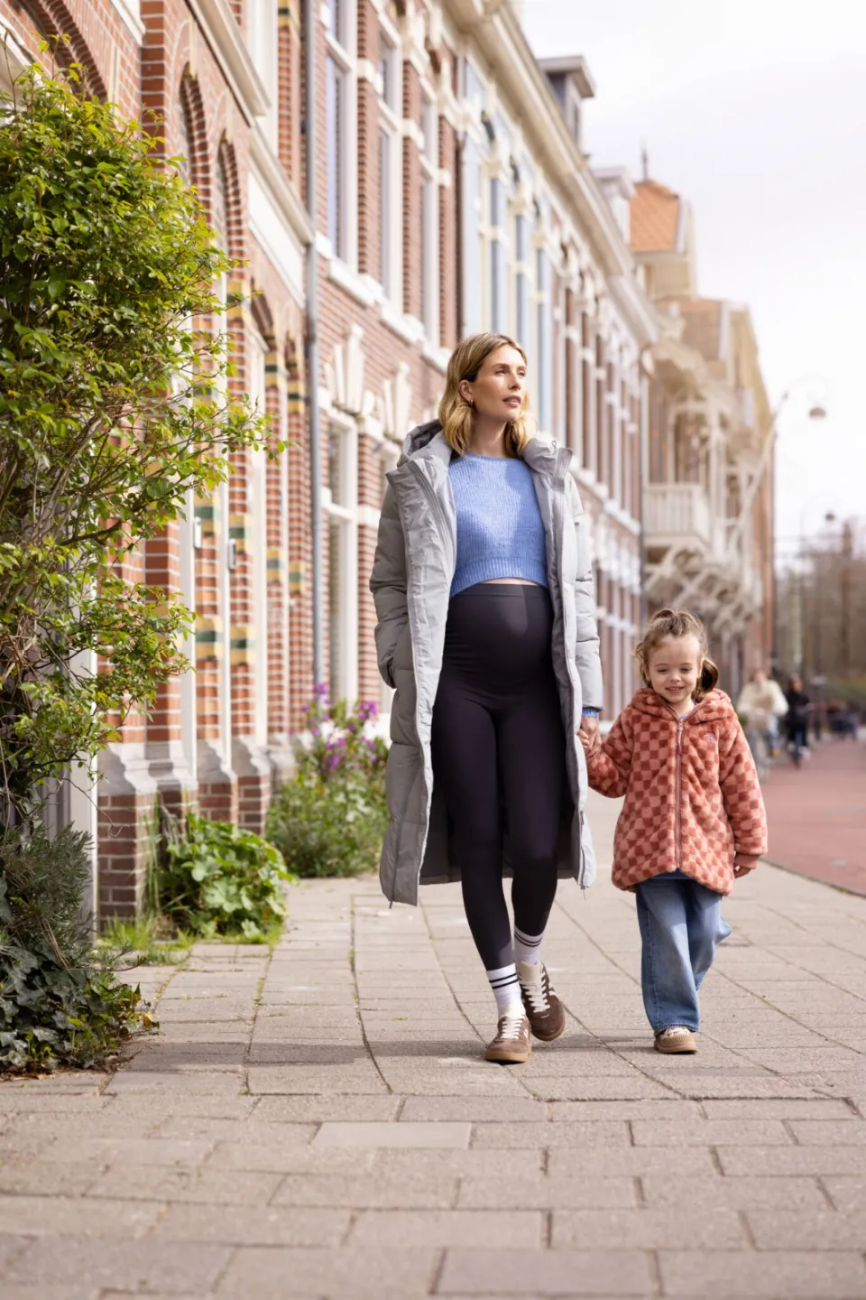 Noppies maternity zwangerschaps cropped trui blauw gebreid, foto 6