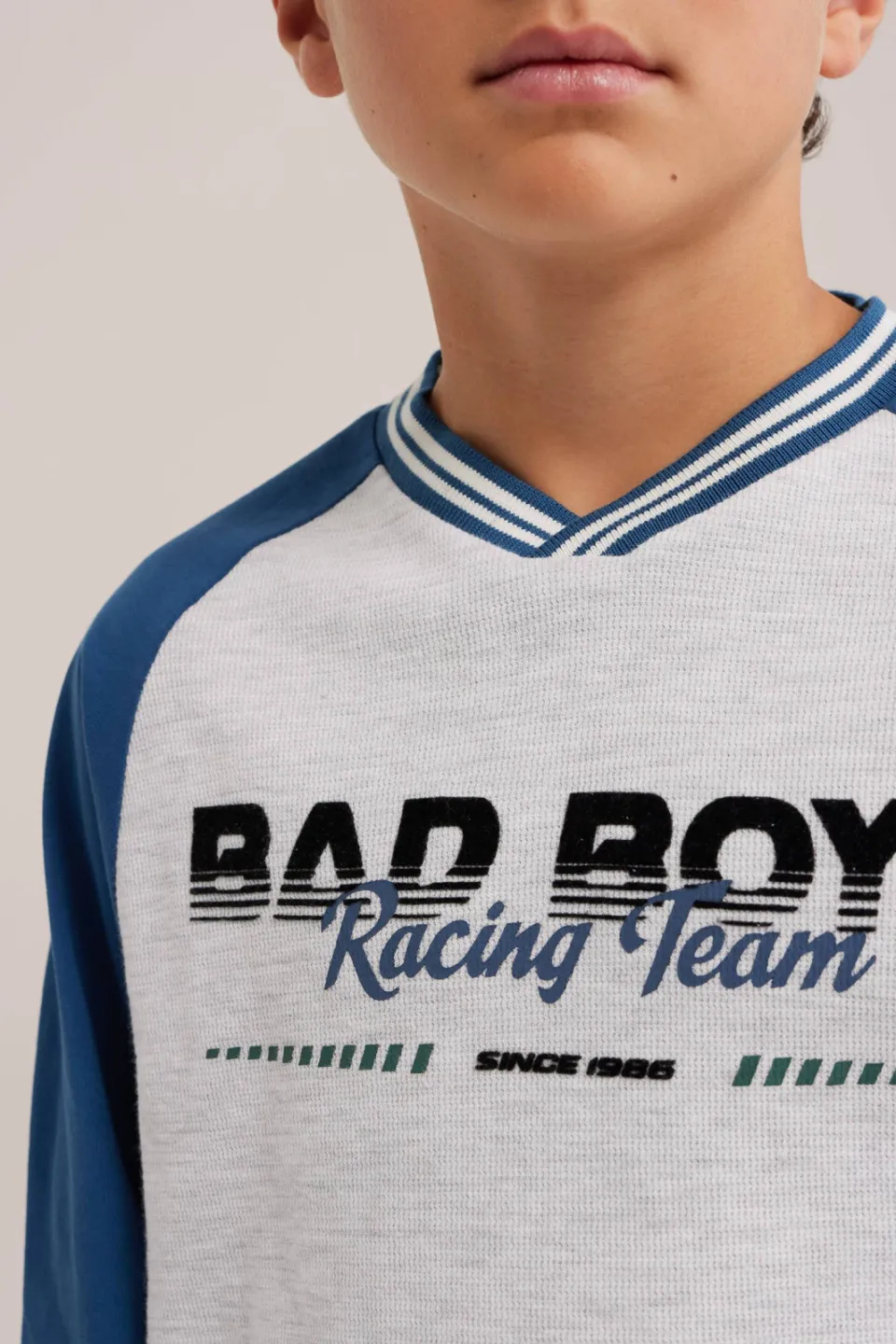 WE Fashion longsleeve grijs/blauw, foto 5